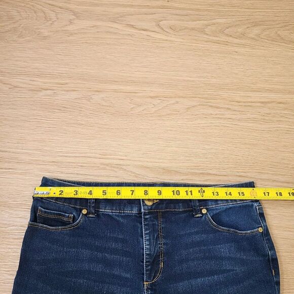 Bandolino Women's Straight Leg Jeans - Dark Blue - Picture 5 of 15